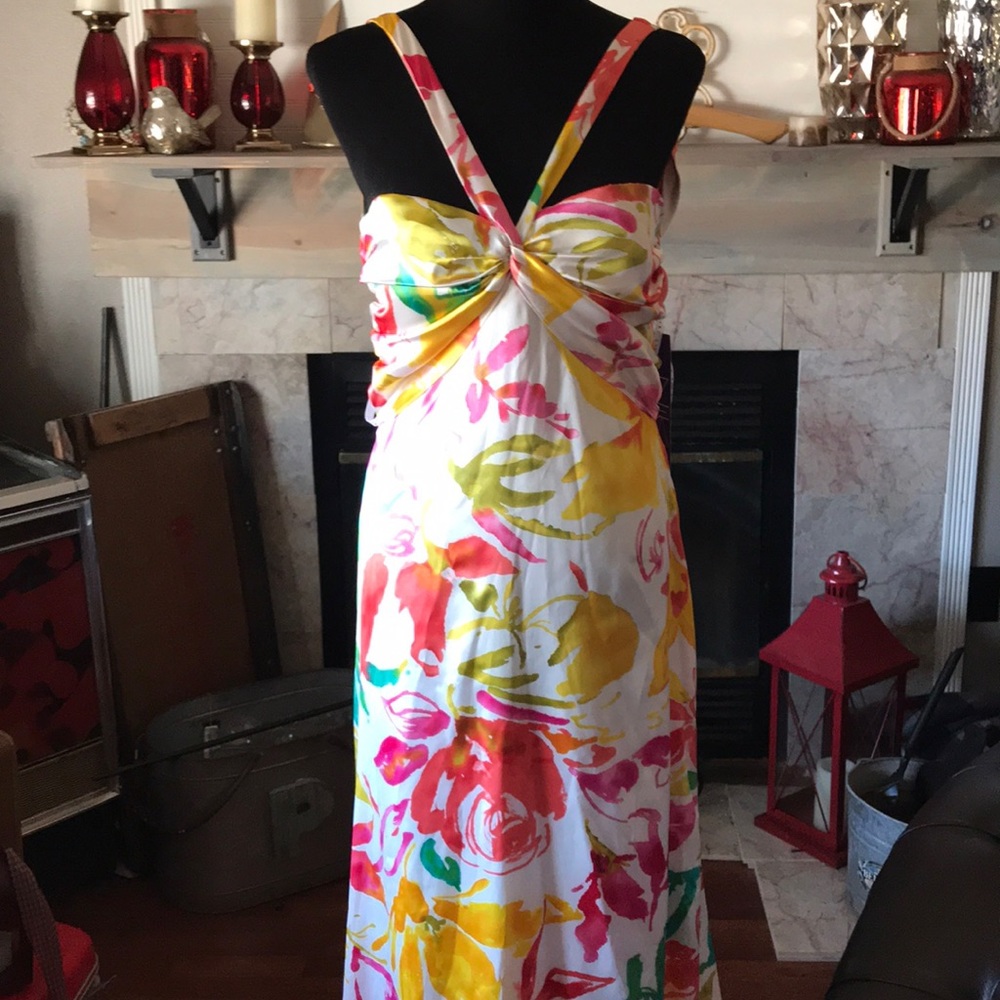 Floral Satin dress